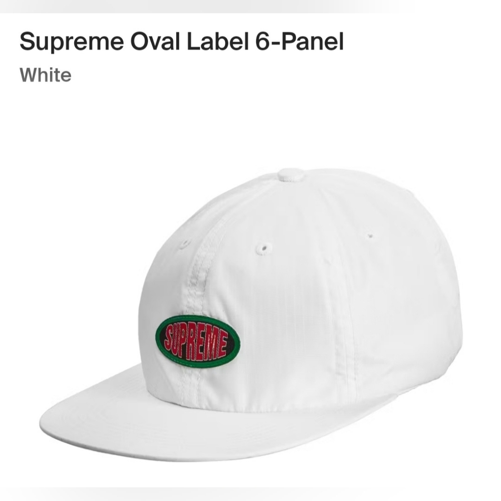 Supreme Oval Label 6-Panel *SS19* *NWT*